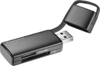 Front. Insignia™ - USB 3.0 Memory Card Reader - Black.