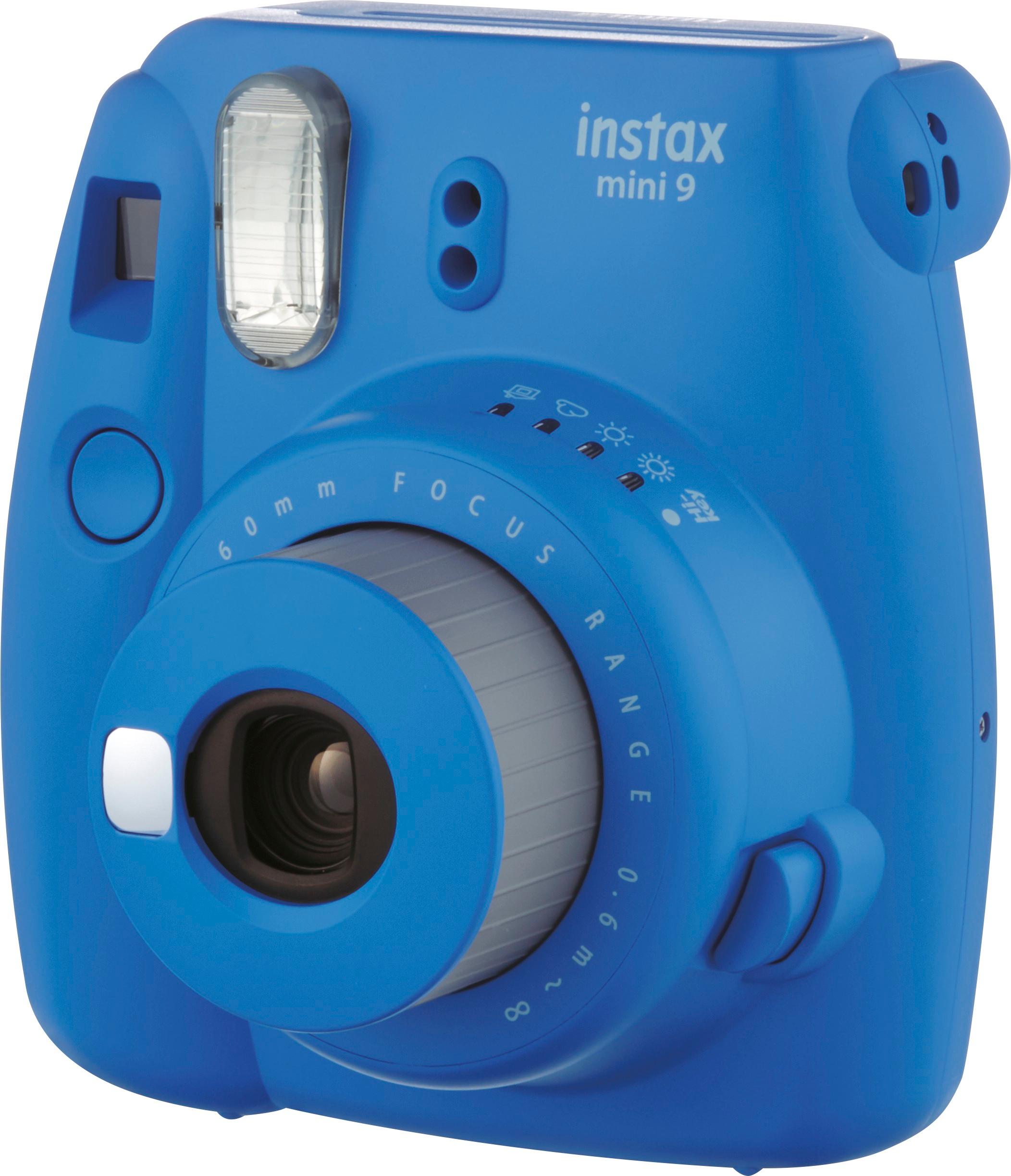 Camara Fujifilm Mini 9 Instax Cobalt Blue+Pack Pelicula x20unid - Promart