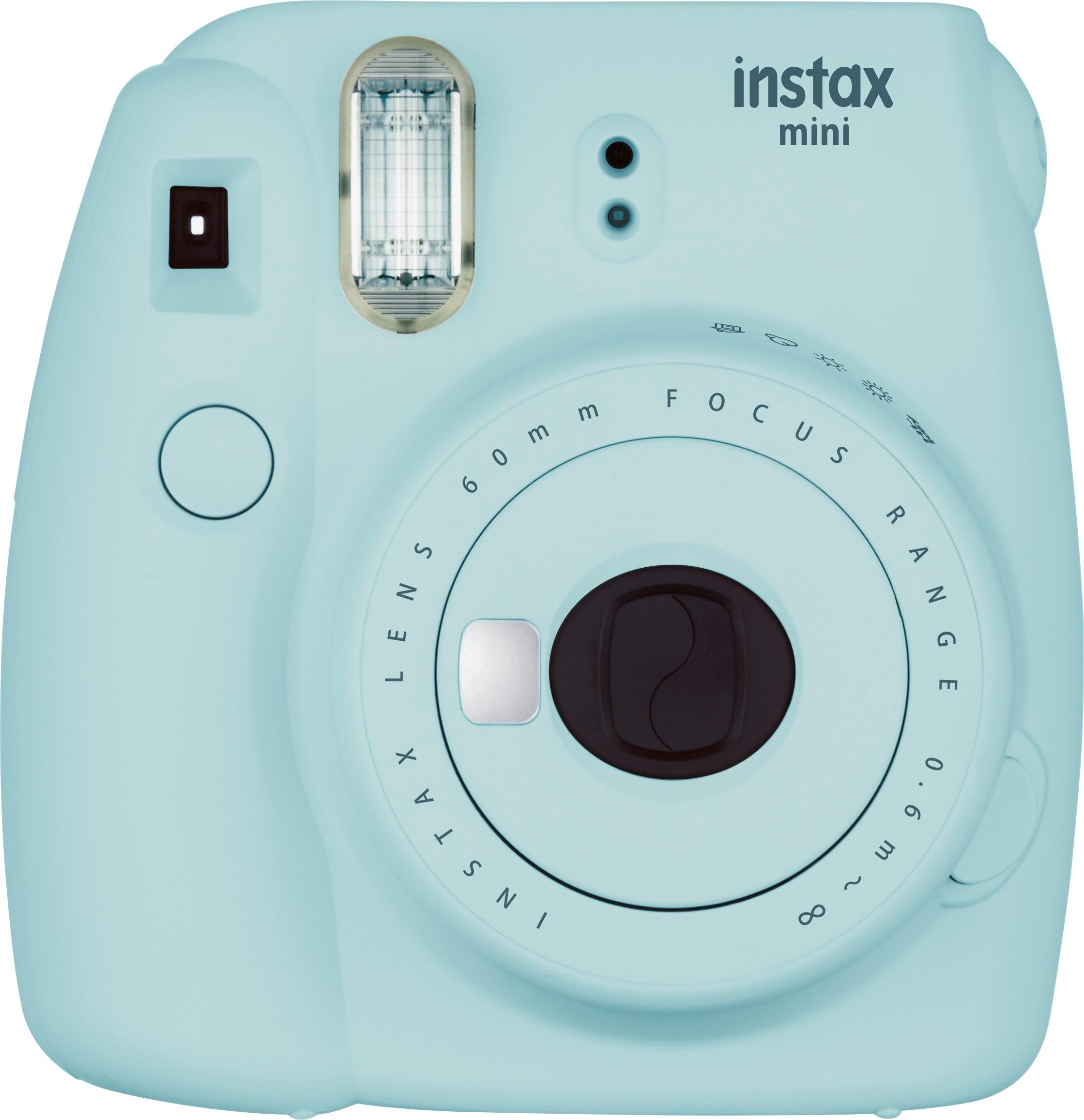Discomfort Secondly rail Fujifilm instax mini 9 Instant Film Camera Ice Blue 16550643 - Best Buy
