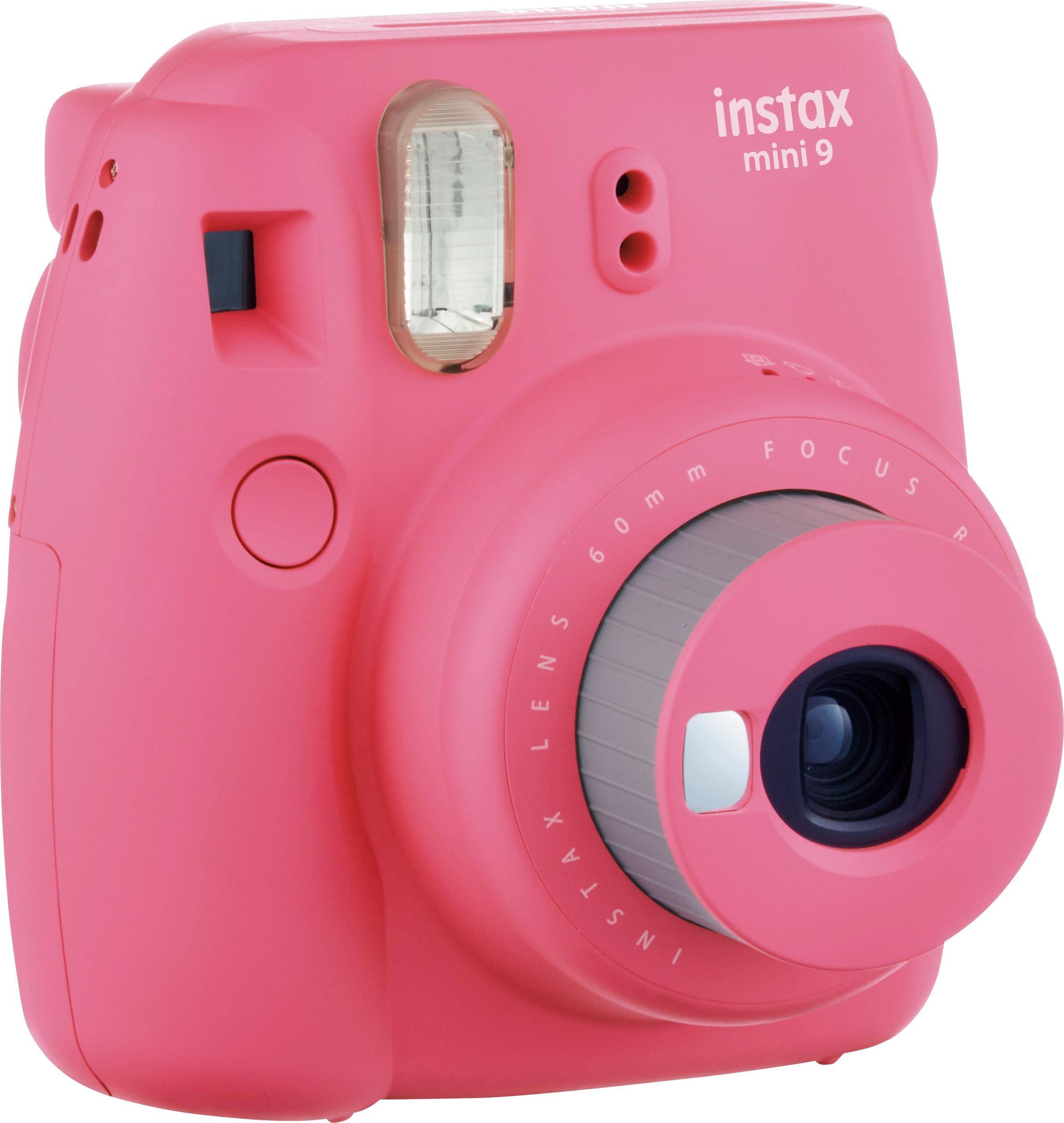 Angle. Fujifilm - instax mini 9 Instant Film Camera - Flamingo Pink.