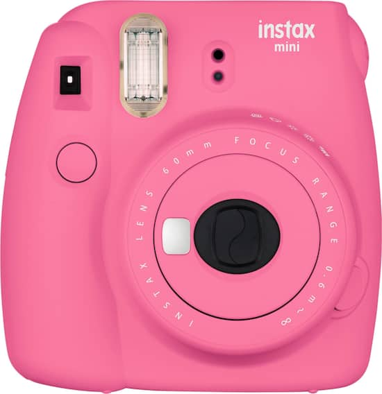 Fujifilm - instax mini 9 Instant Film Camera - Flamingo Pink - Front_Zoom