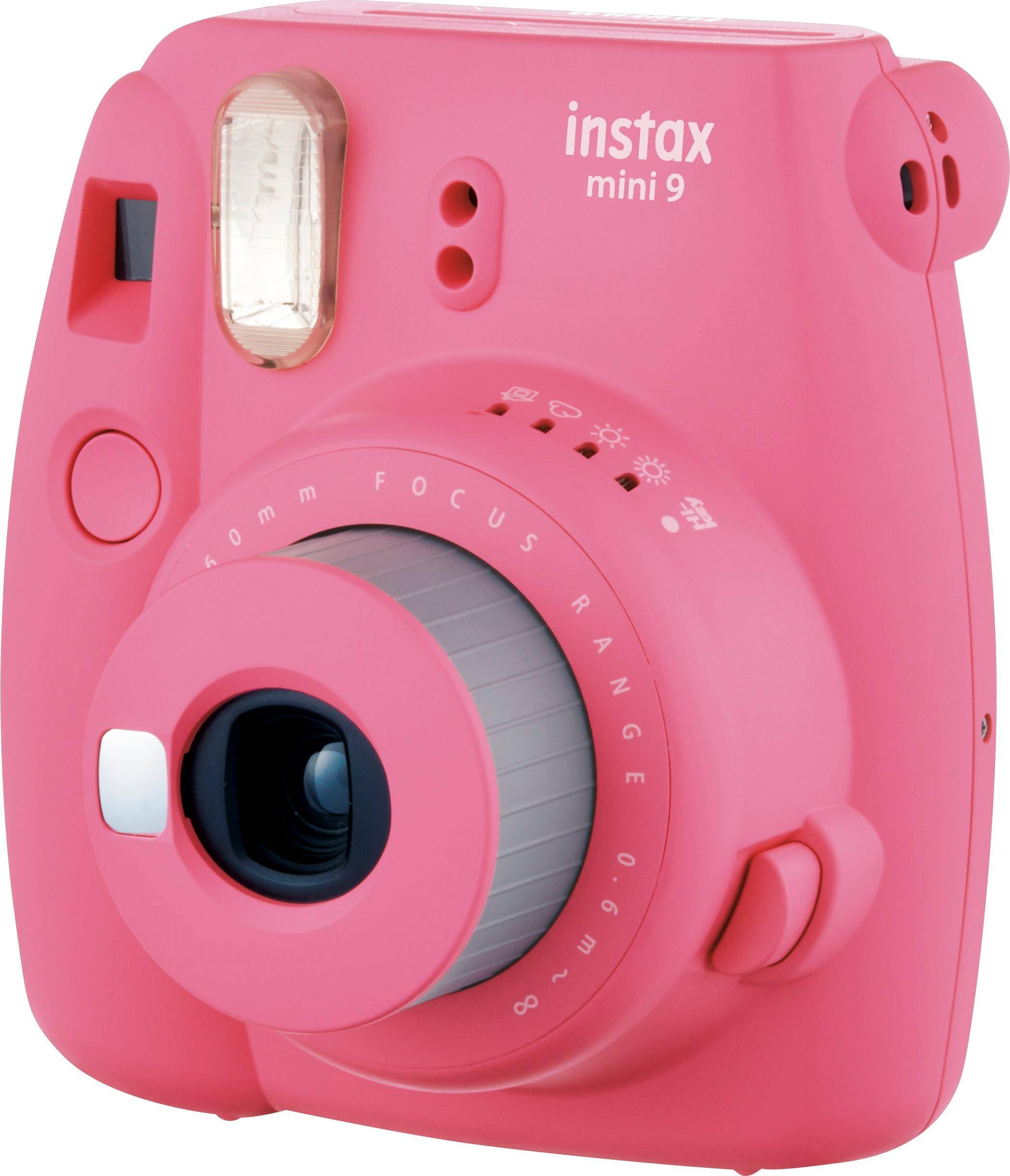Left. Fujifilm - instax mini 9 Instant Film Camera - Flamingo Pink.