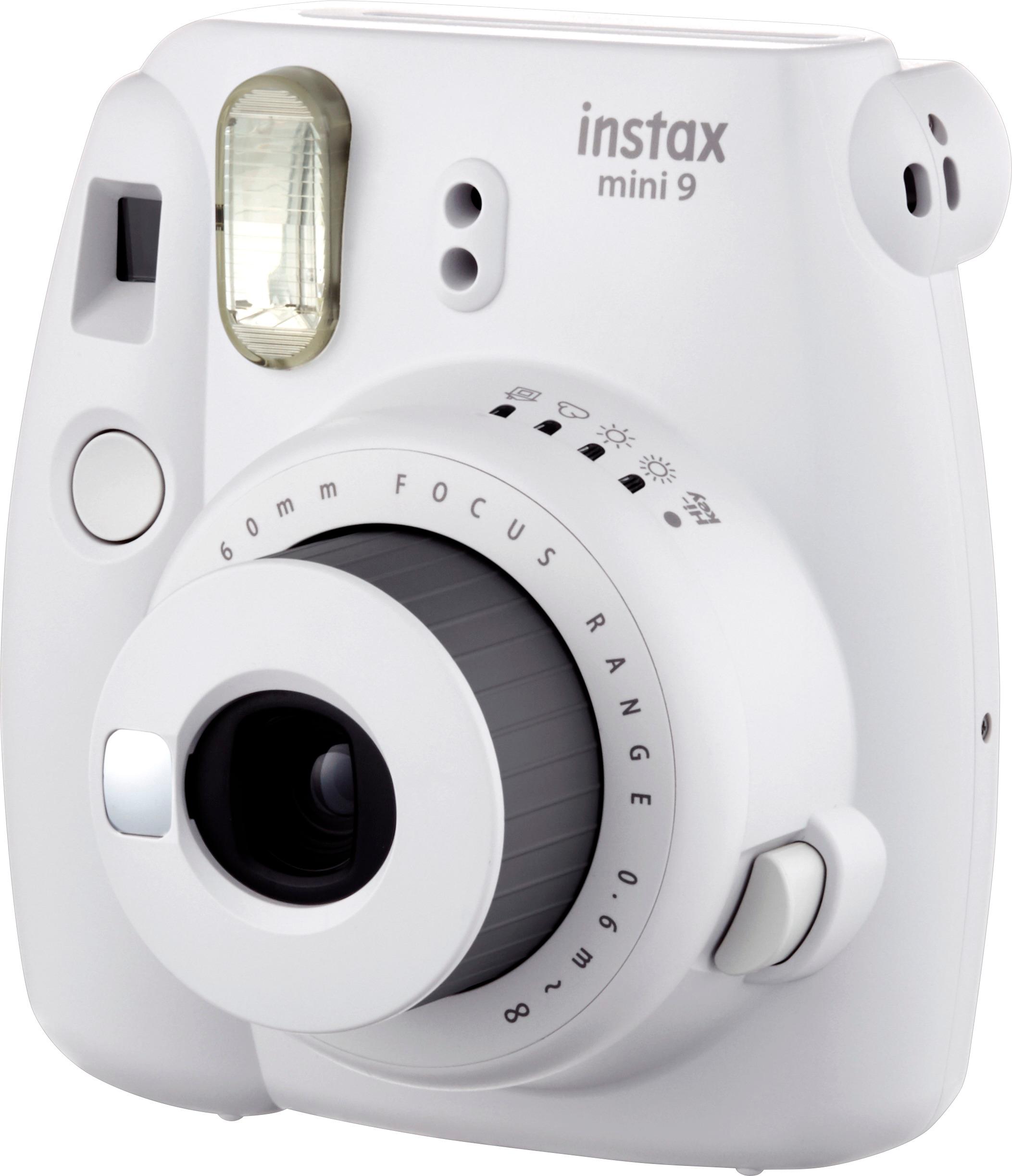 Fujifilm instax mini 9 Instant Film Camera Smokey White 16550629 Best Buy