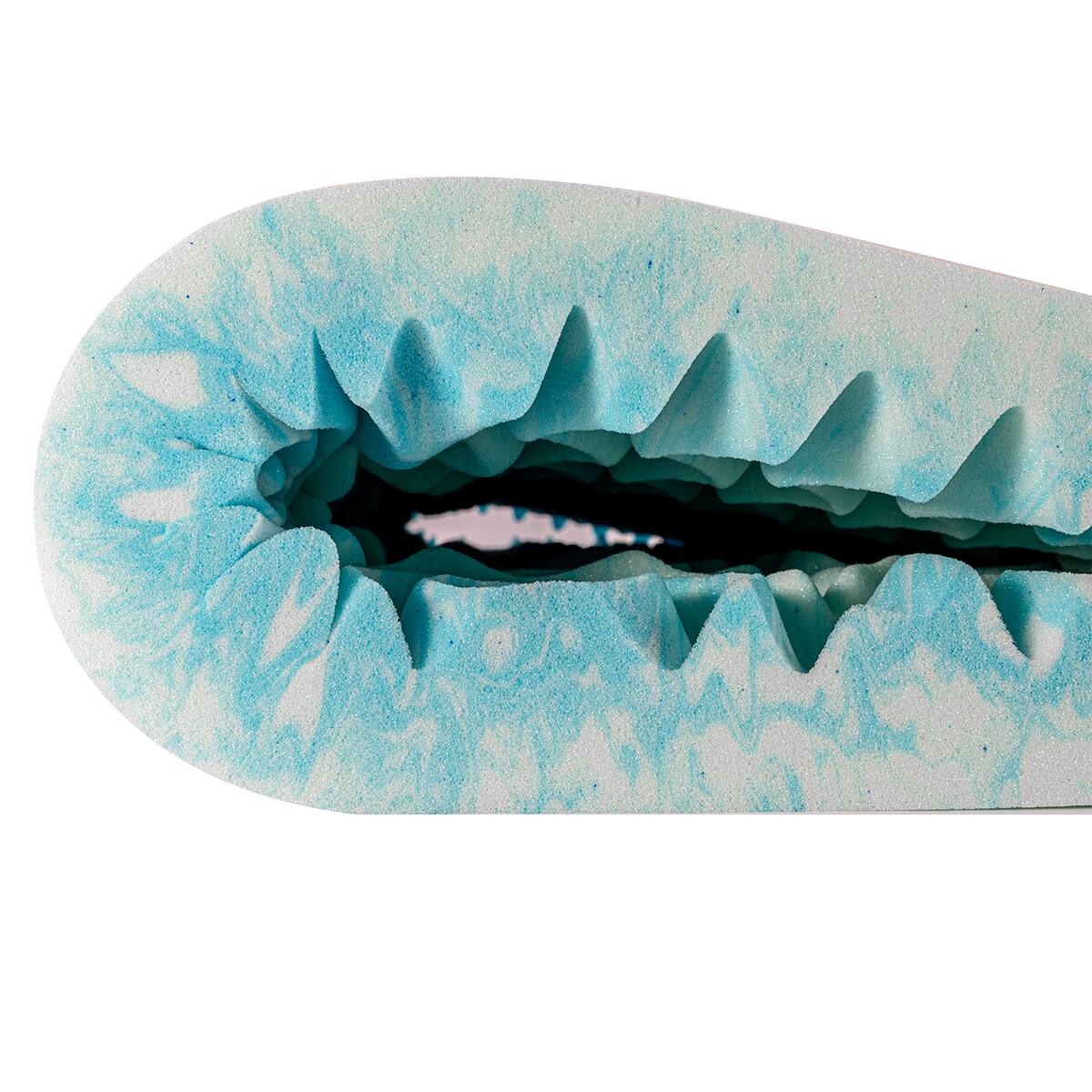 Alt View 1. Bestier - 3 Inch 5-Zone Memory Foam Mattress Topper, Gel Infused Foam Mattress Topper for Pressure Relief Bed Topper - Twin.