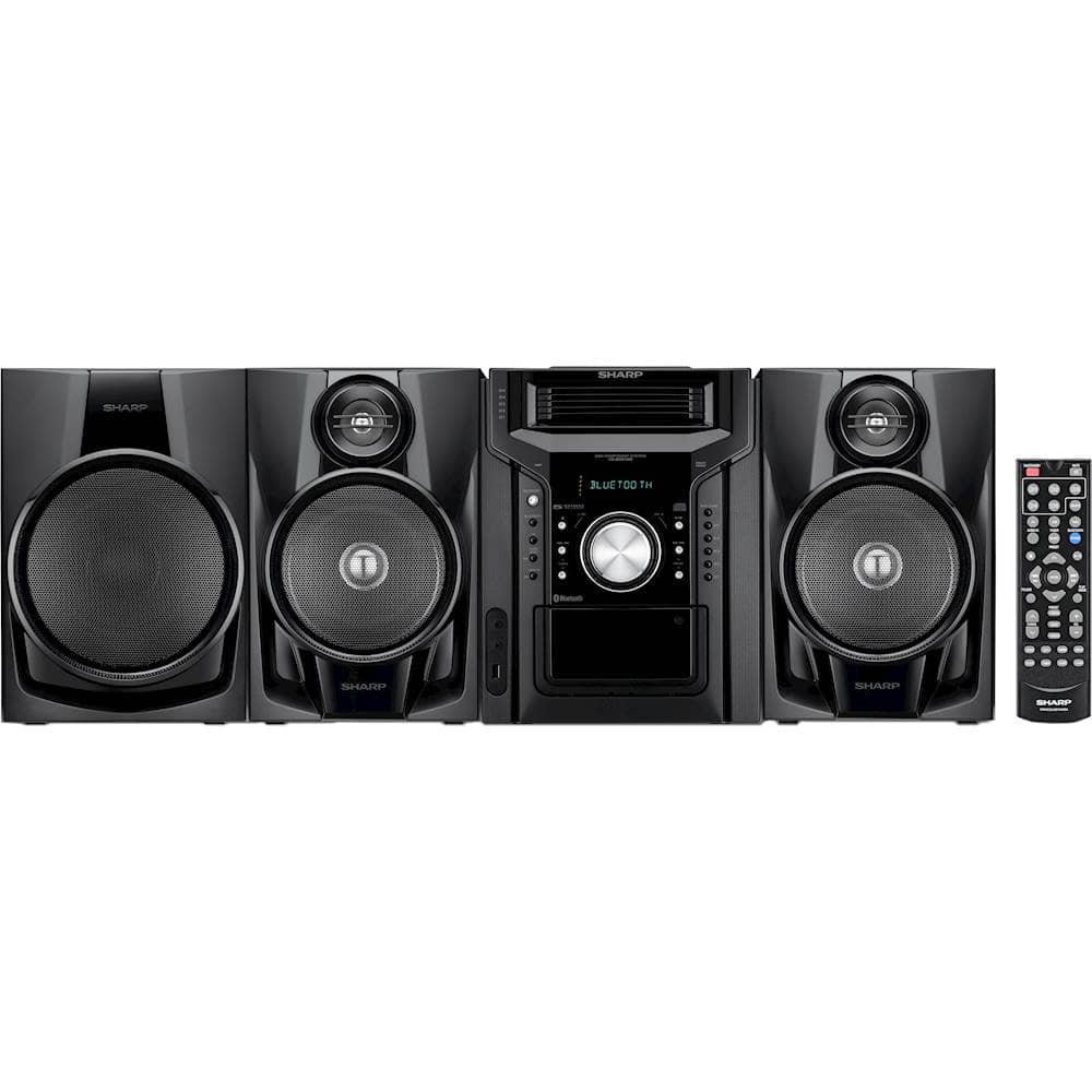Sharp 350W 5-Disc Mini Component System Black CD-BHS1050 - Best Buy Sharp 350W 5-Disc Mini Component System Black CD-BHS1050 - Best Buy