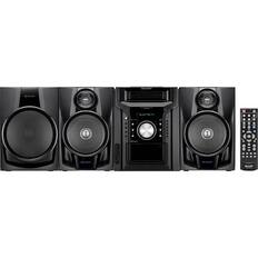 Front. Sharp - 350W 5-Disc Mini Component System - Black.