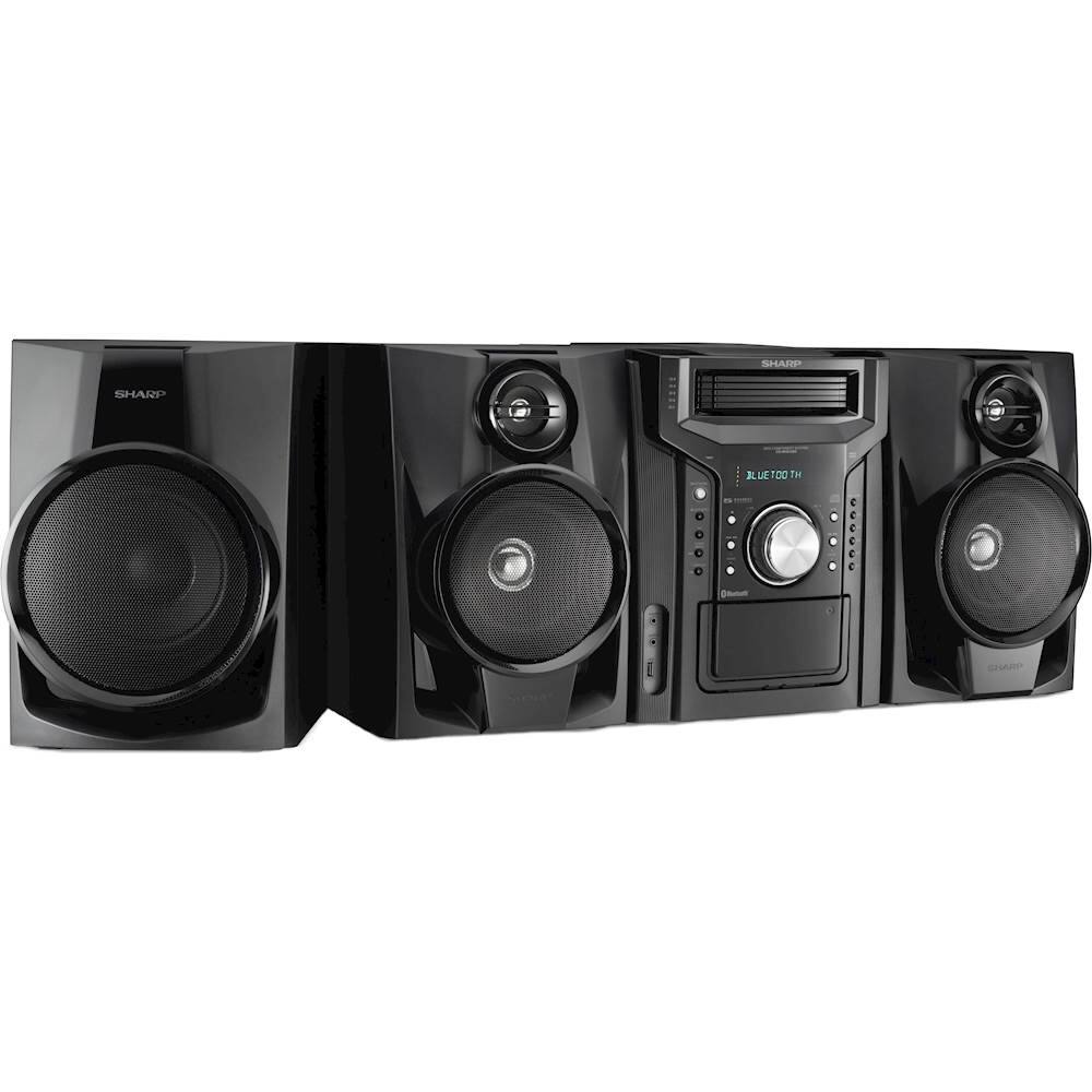 Alt View 11. Sharp - 350W 5-Disc Mini Component System - Black.