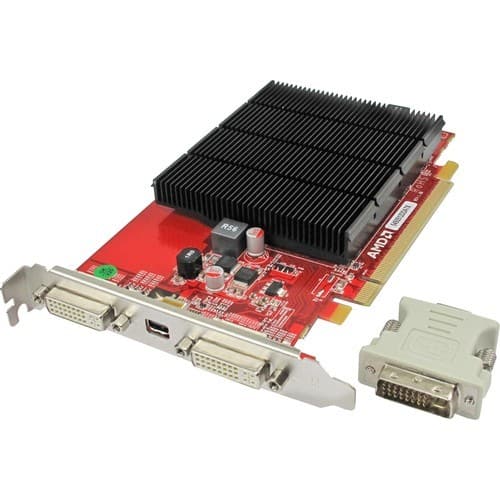 Front. VisionTek - Radeon HD 5450 Graphic Card - 650 MHz Core - 512 MB DDR3 SDRAM - PCI Express 2.1 x16 - Red.