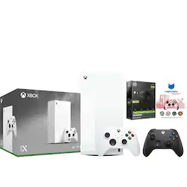 Xbox Series X 1TB Digital Console with Extra Controller, Battery Pack and MightySkins Code Bundle