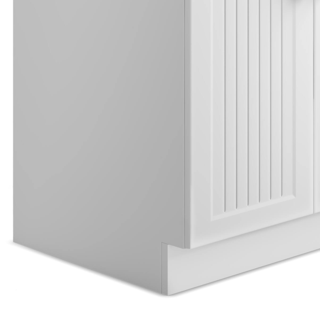 Alt View 5. Simpli Home - Beckham  All-in-One 28-inch Utility Sink & Cabinet - Pure White.