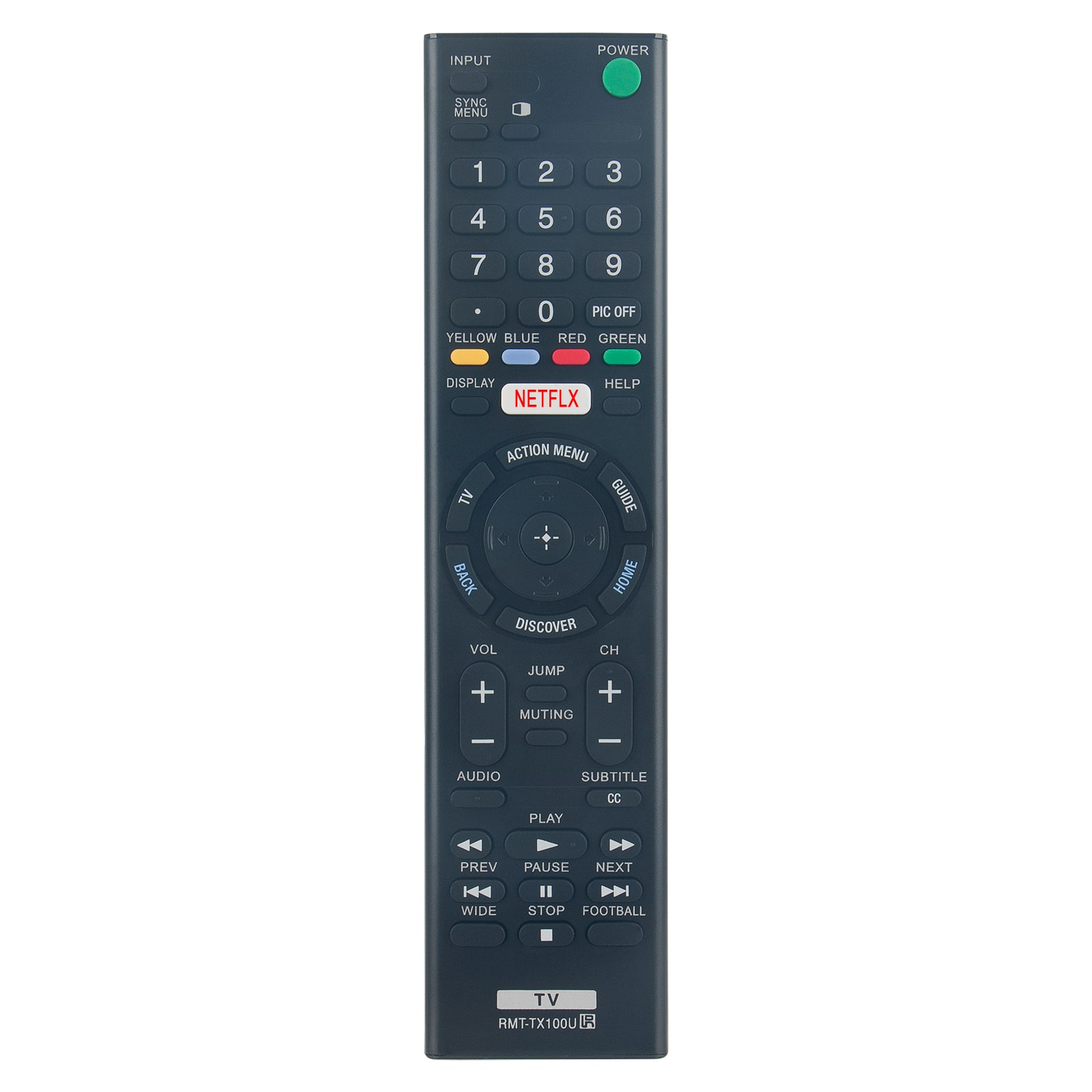 ZdalaMit - New RMT-TX100U Replacement Remote Control fit for Sony Bravia TV - RMT-TX100U