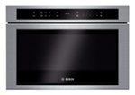 Bosch - 800 Series 24" 1.2 Cu. Ft. Built-In Microwave Drawer - Stainless steel - Front_Standard