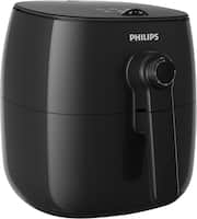 Philips - Viva Collection 2.75 qt. TurboStar™ Analog Air Fryer - Black - Front_Zoom