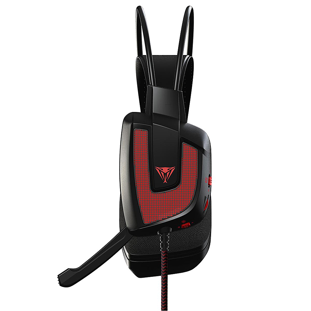 Left View: Patriot - Viper V360 Wired 7.1 Virtual Surround Sound Gaming Headset for PC - Black