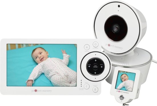Project Nursery - Video Baby Monitor with 5" Screen - White - Front_Zoom