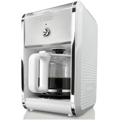 Best Buy: Bella Dots Collection 12 Cup Manual Coffee Maker White
