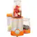 Front Standard. Bella - 12 Piece Rocket Blender - Orange, Stainless Steel.