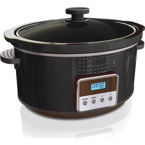 Front Standard. Bella - 5Qt Programmable Slow Cooker - Black.
