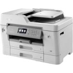 Front Zoom. Brother - INKvestment MFC-J6935DW Wireless All-in-One Printer - Gray.