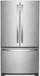 Front Zoom. Whirlpool - 25.2 Cu. Ft. French Door Refrigerator with Internal Water Dispenser - Stainless steel.