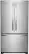 Front. Whirlpool - 25.2 Cu. Ft. French Door Refrigerator with Internal Water Dispenser - Stainless Steel.