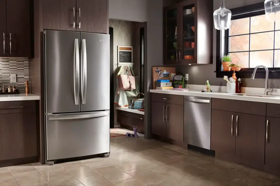 Alt View 14. Whirlpool - 25.2 Cu. Ft. French Door Refrigerator with Internal Water Dispenser - Stainless Steel.