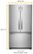 Alt View Zoom 2. Whirlpool - 25.2 Cu. Ft. French Door Refrigerator with Internal Water Dispenser - Stainless Steel.
