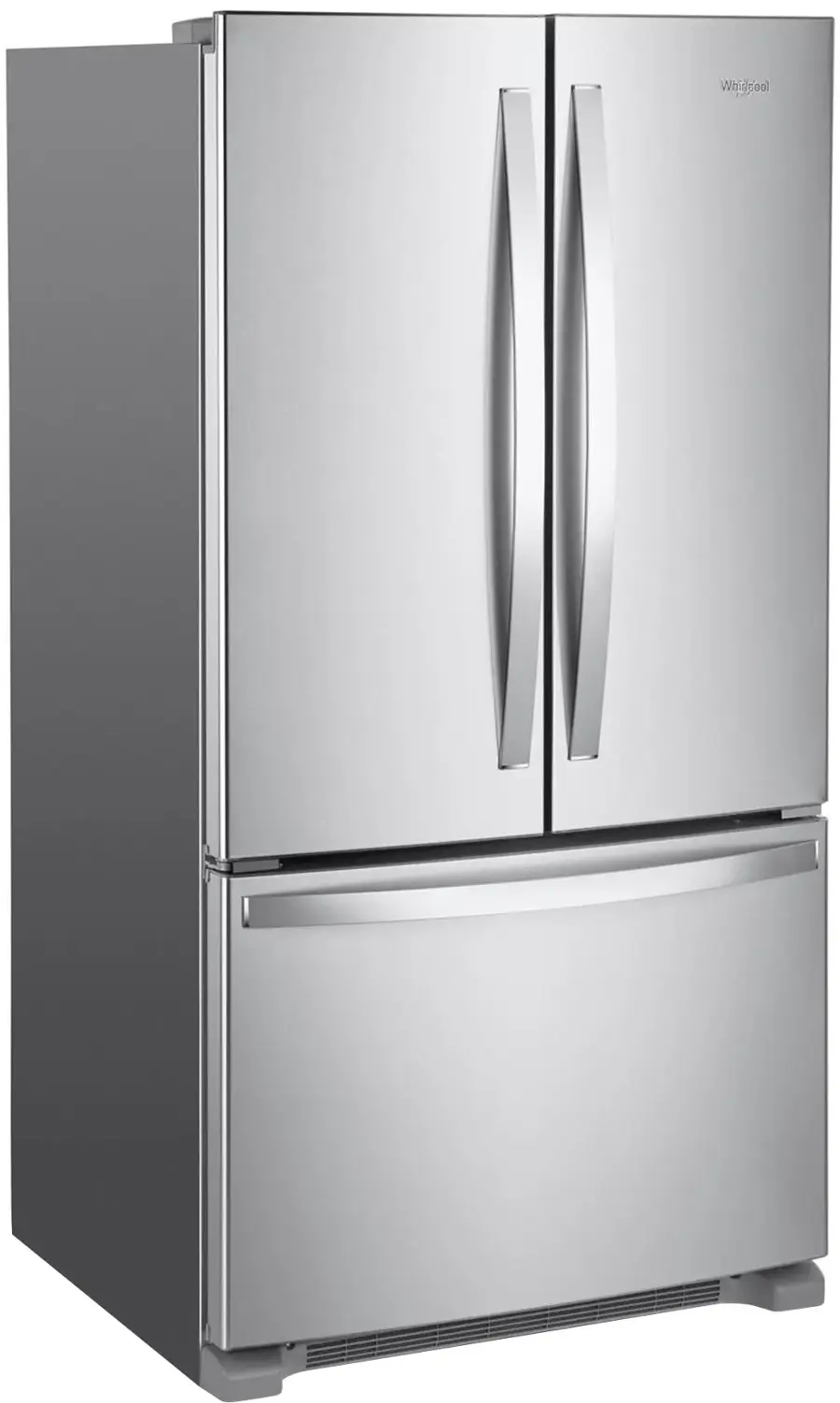 Alt View 3. Whirlpool - 25.2 Cu. Ft. French Door Refrigerator with Internal Water Dispenser - Stainless Steel.