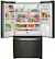 Angle. Whirlpool - 25.2 Cu. Ft. French Door Refrigerator with Internal Water Dispenser - Black Stainless Steel with Printshield Finish.