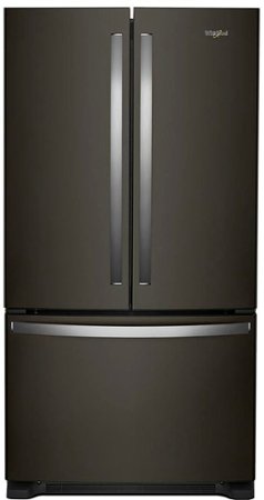 Whirlpool - 25.2 Cu. Ft. French Door Refrigerator with Internal Water Dispenser - Black Stainless Steel