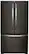 Front. Whirlpool - 25.2 Cu. Ft. French Door Refrigerator with Internal Water Dispenser - Black Stainless Steel with Printshield Finish.