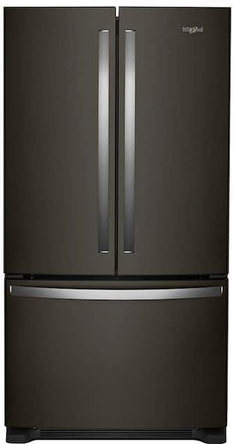 Whirlpool 25 2 Cu Ft French Door Refrigerator With Internal Water Dispenser Black Stainless Steel Wrf535swhv Best Buy