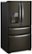Angle Zoom. Whirlpool - 24.5 Cu. Ft. 4-Door French Door Refrigerator - Black stainless steel.
