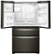 Alt View Zoom 1. Whirlpool - 24.5 Cu. Ft. 4-Door French Door Refrigerator - Fingerprint Resistant Black Stainless.
