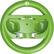 Left. Hori - HORI Mario Kart Racing Wheel Attachment (Yoshi) for Switch 2 - Officially Licensed by Nintendo - Green.