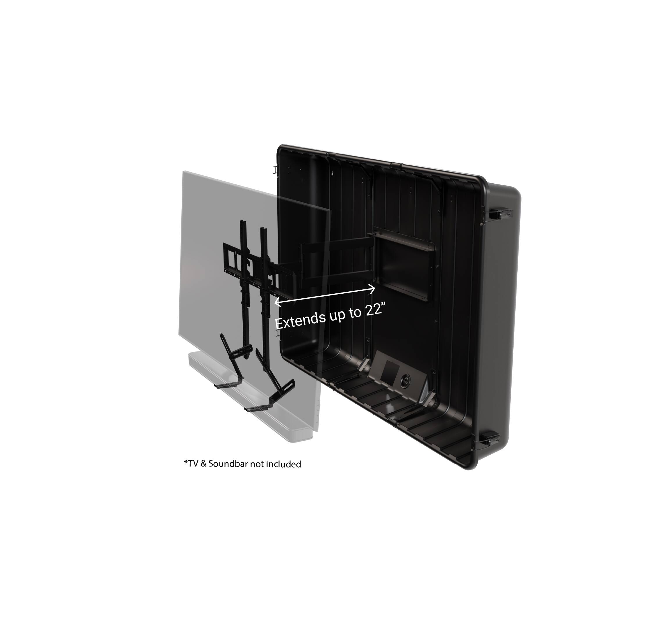 Extends up to 22", *TV & Soundbar not included