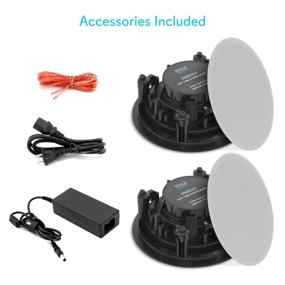 Accessories Included

PyLE PWRC53 Sponder - 1-0m - 5.39 - -as

PyLE PWRCS3 - 1-0 - S.39 -o -as