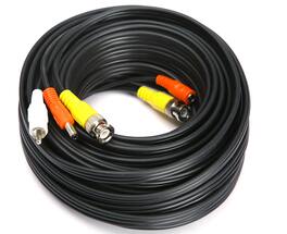 SPT - 50 ft. Premade Premium Siamese Power, Video and Audio Cable - Black