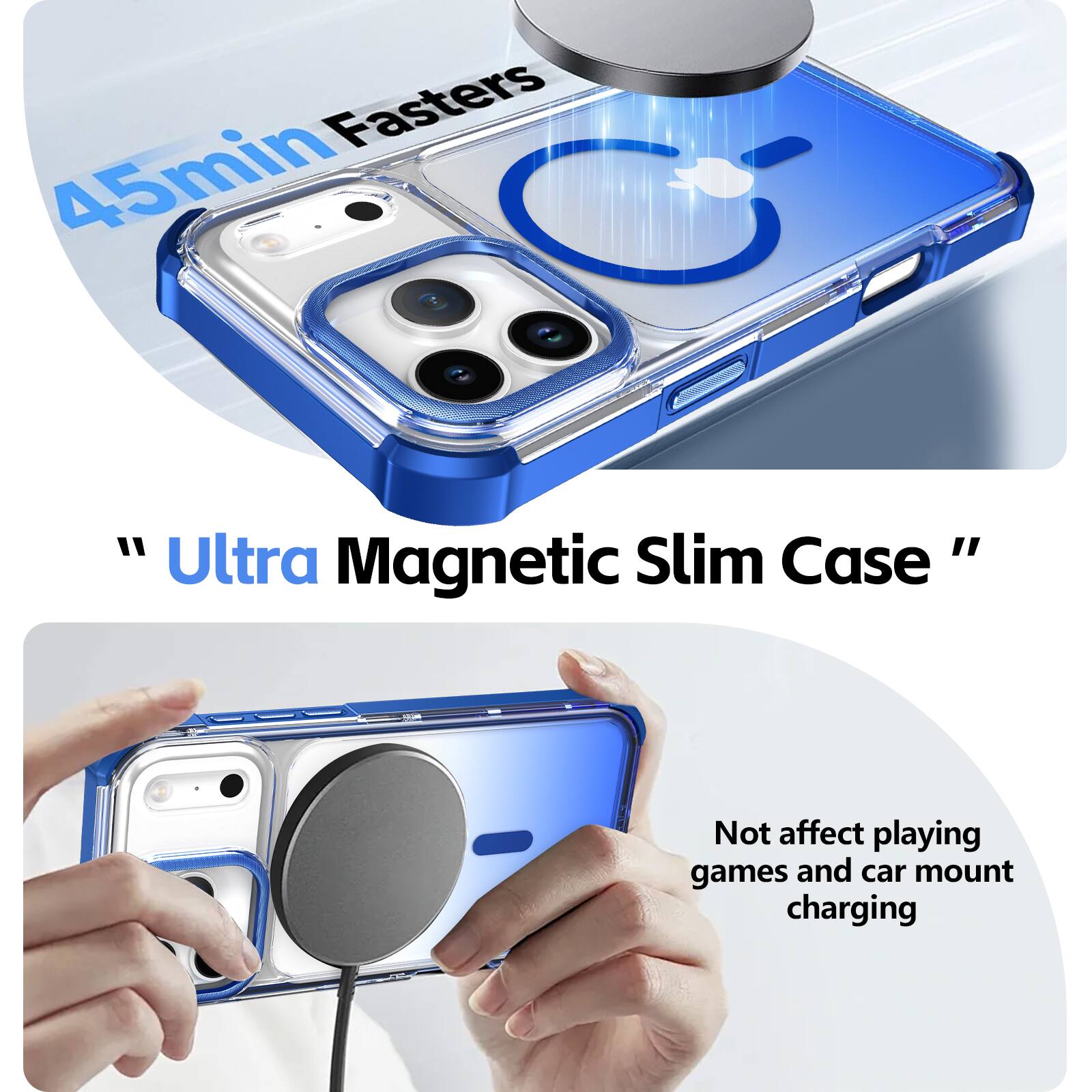 45min Fasters

"Ultra Magnetic Slim Case"

Not affect playing games and car mount charging