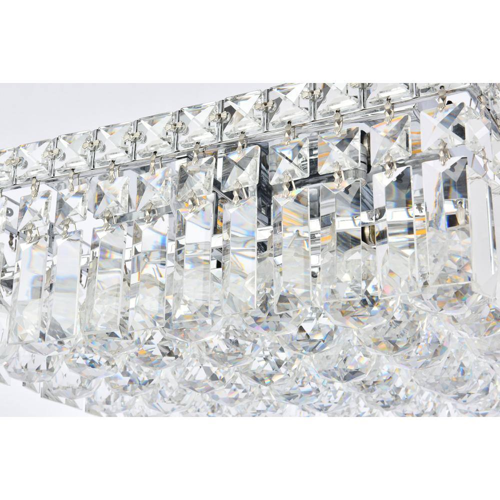 Alt View 2. Elegant Lighting - Maxime 4 light Chrome Flush Mount Clear Royal Cut Crystal - Chrome.