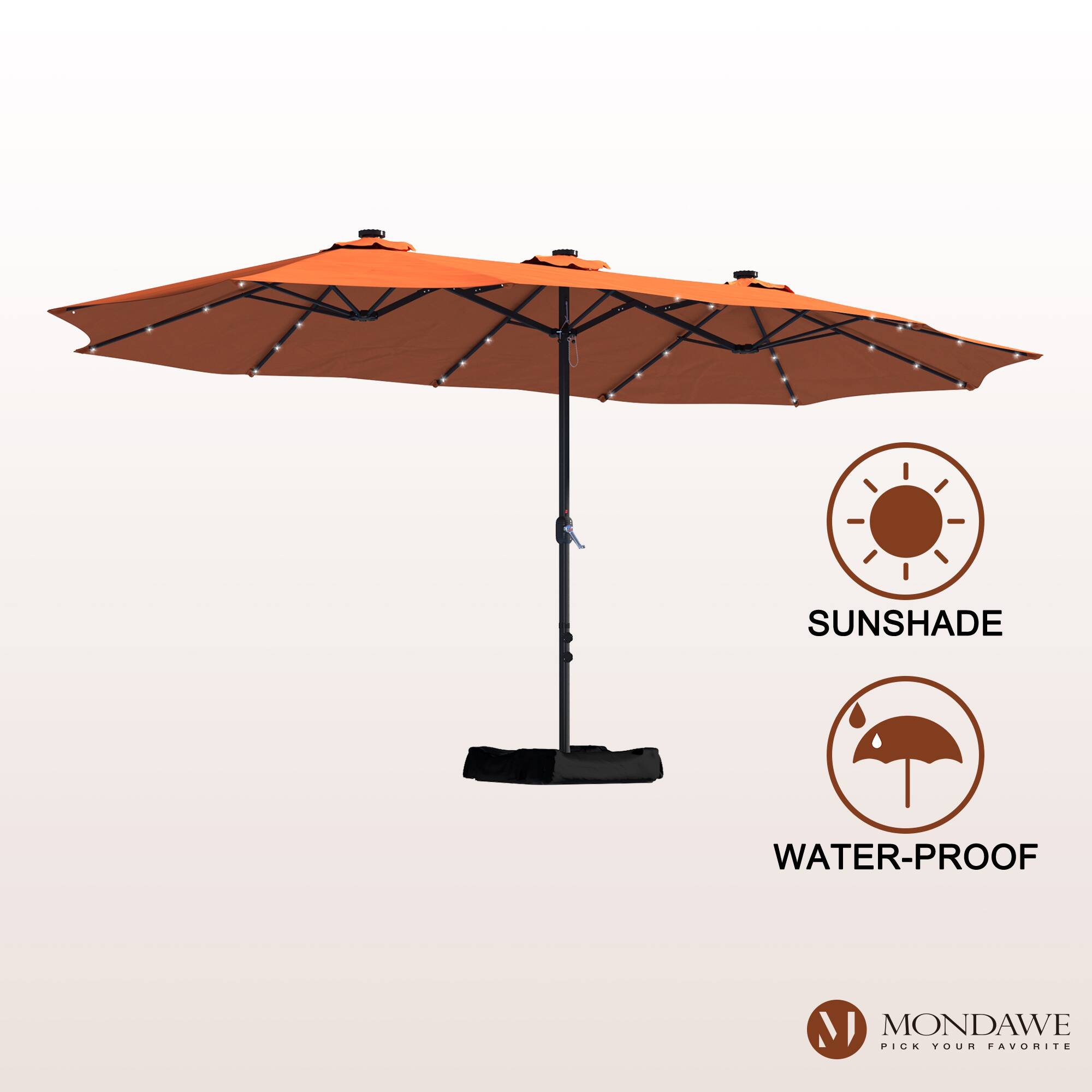 SUNSHADE  
WATER-PROOF  
MONDAWE  
PICK YOUR FAVORITE