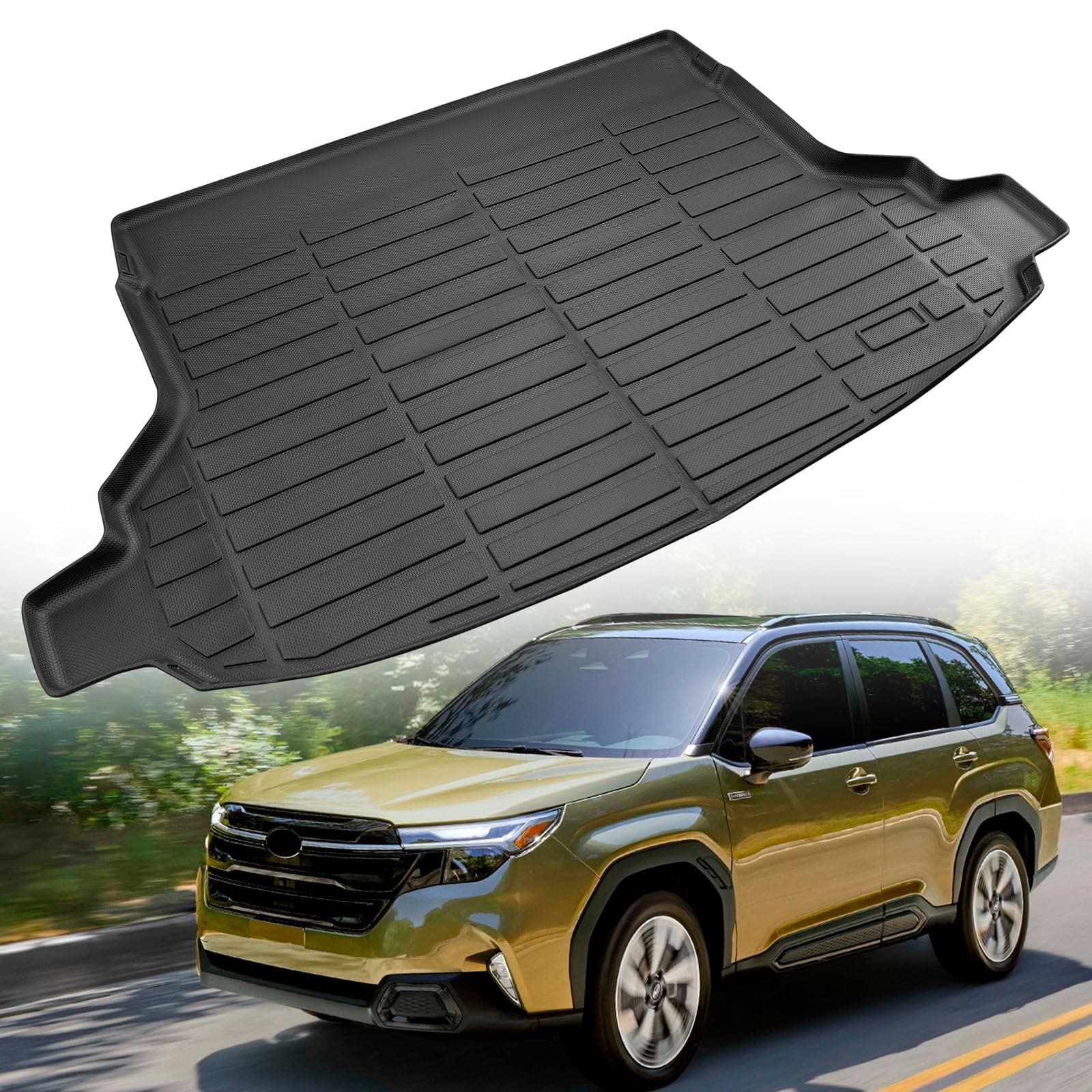 Dazzling Pops - Cargo Liner For Subaru Forester 2025 2026 Car Accessory All Weather Rubber Trunk Mat Custom Fit Base Spor - Default
