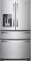 Whirlpool - 24.5 Cu. Ft. 4-Door French Door Refrigerator - Stainless steel - Front_Zoom