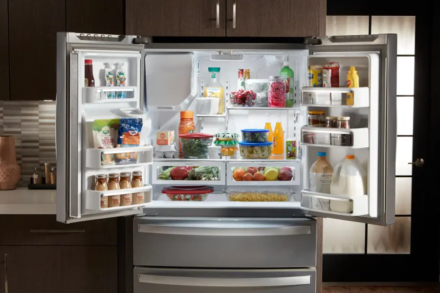 Alt View 4. Whirlpool - 24.5 Cu. Ft. 4-Door French Door Refrigerator - Stainless Steel.