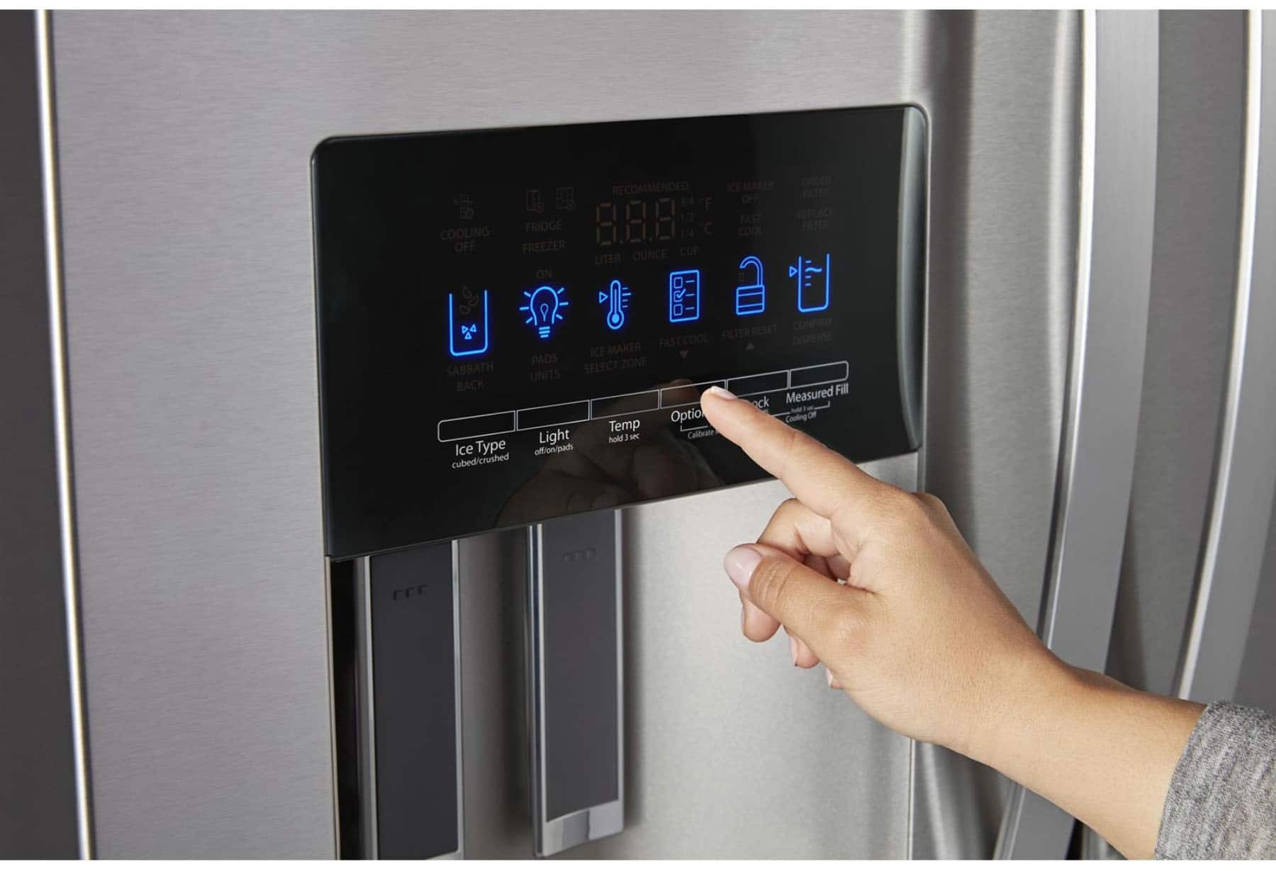 Alt View 11. Whirlpool - 24.5 Cu. Ft. 4-Door French Door Refrigerator - Stainless Steel.