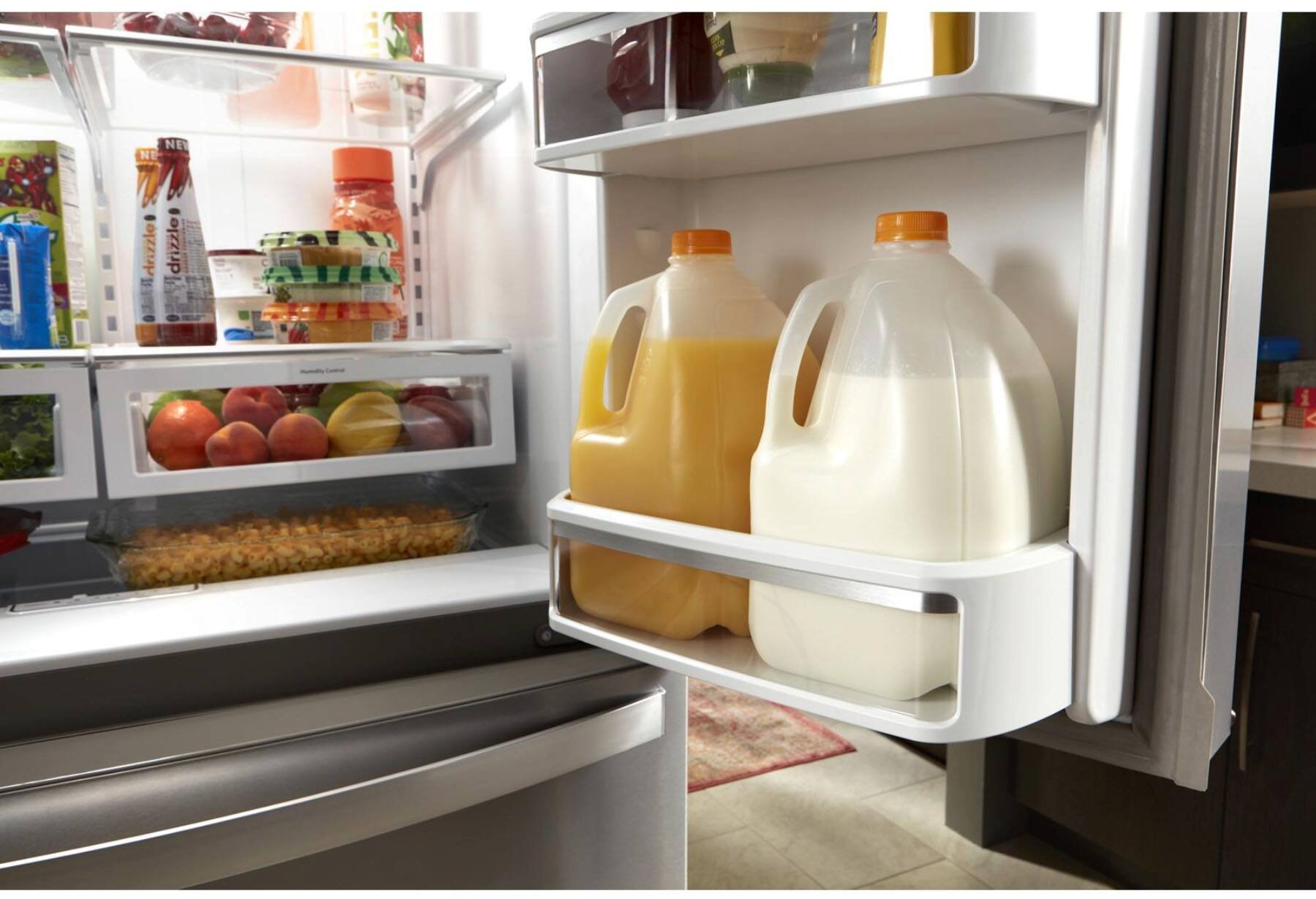 Alt View 12. Whirlpool - 24.5 Cu. Ft. 4-Door French Door Refrigerator - Stainless Steel.