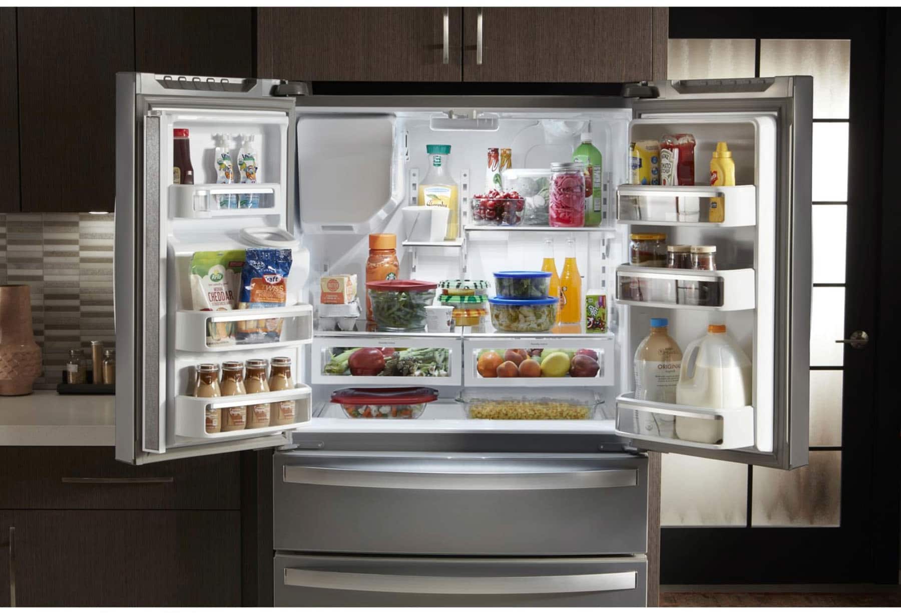 Alt View 15. Whirlpool - 24.5 Cu. Ft. 4-Door French Door Refrigerator - Stainless Steel.