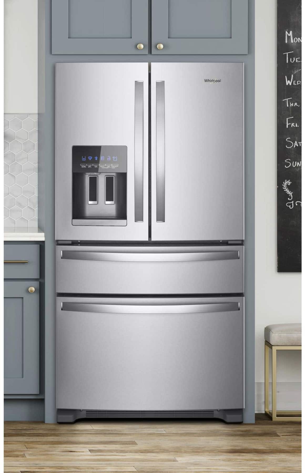 Alt View 17. Whirlpool - 24.5 Cu. Ft. 4-Door French Door Refrigerator - Stainless Steel.