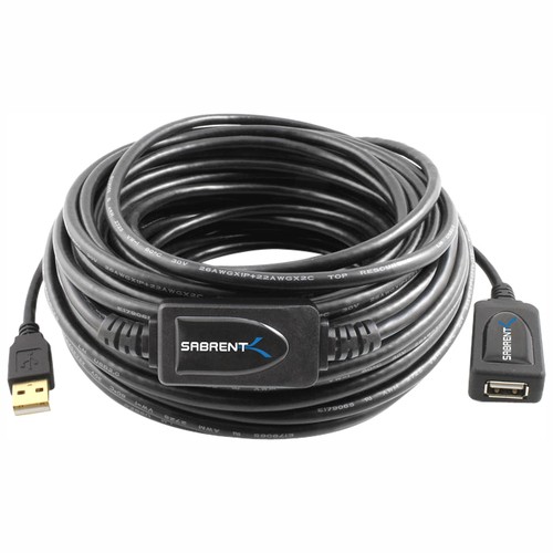  Sabrent - USB 2.0 Active Extension Booster Cable 65Ft