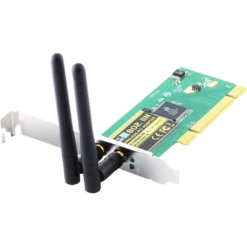  Sabrent - PCI-802N Wireless 802.11n/b/g PCI Network Card, 300Mbps, 64/128BIT WEP/WPA Encryption - PC/Mac/Linux